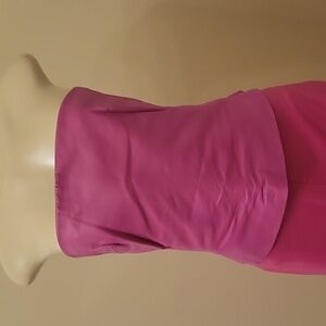 Genuine leather Pink Bustier